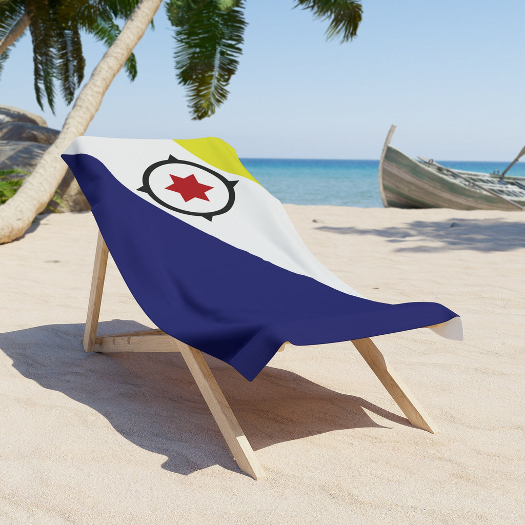 Bonaire Flag Beach Towel Beach Towel (Generic Brand) La Vie Bien Bonaire Flag Beach Towel