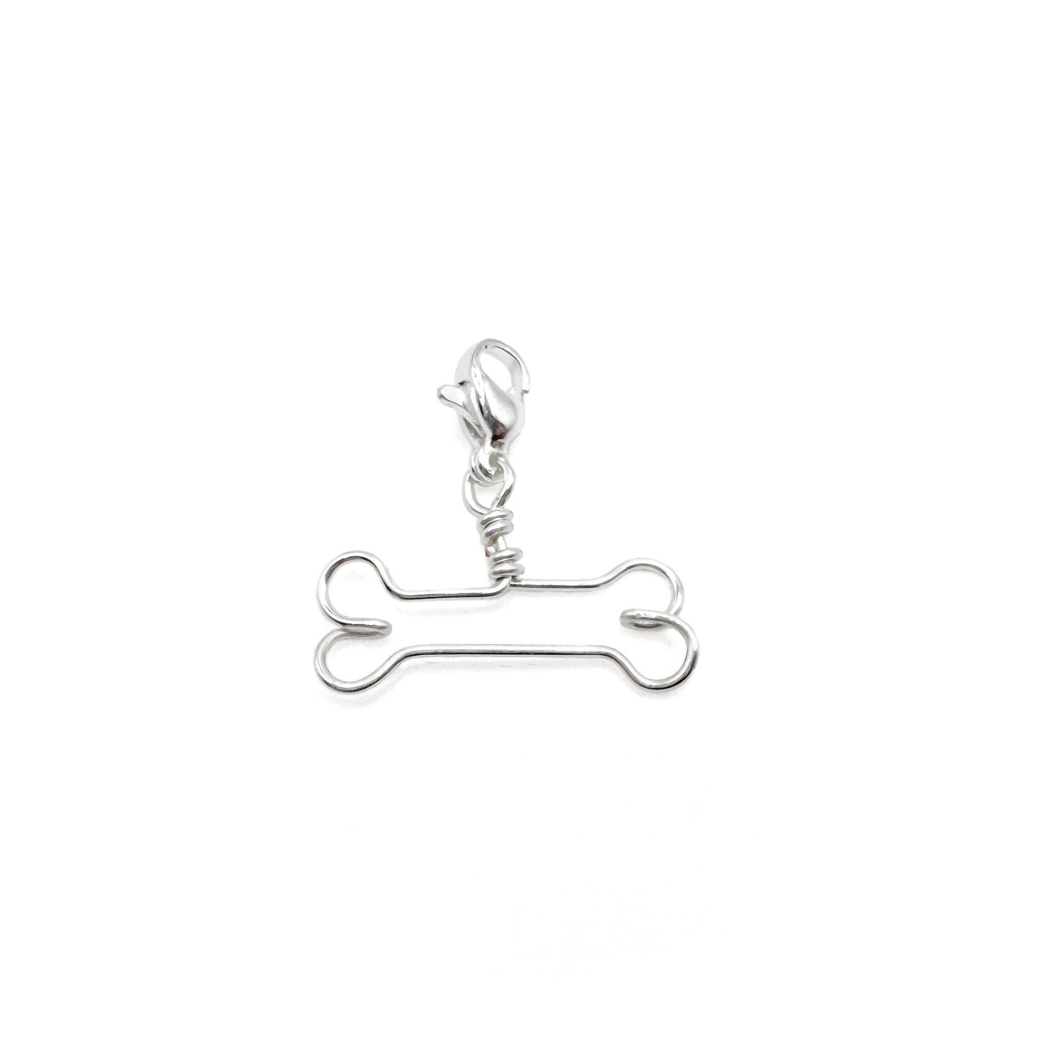 Bone silver charm charm La Vie Bien Bone silver charm