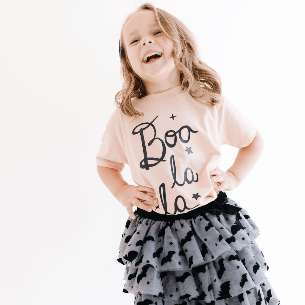 Boo La La toddler and youth tee shirt, Halloween collection by Benny and Ray Apparel