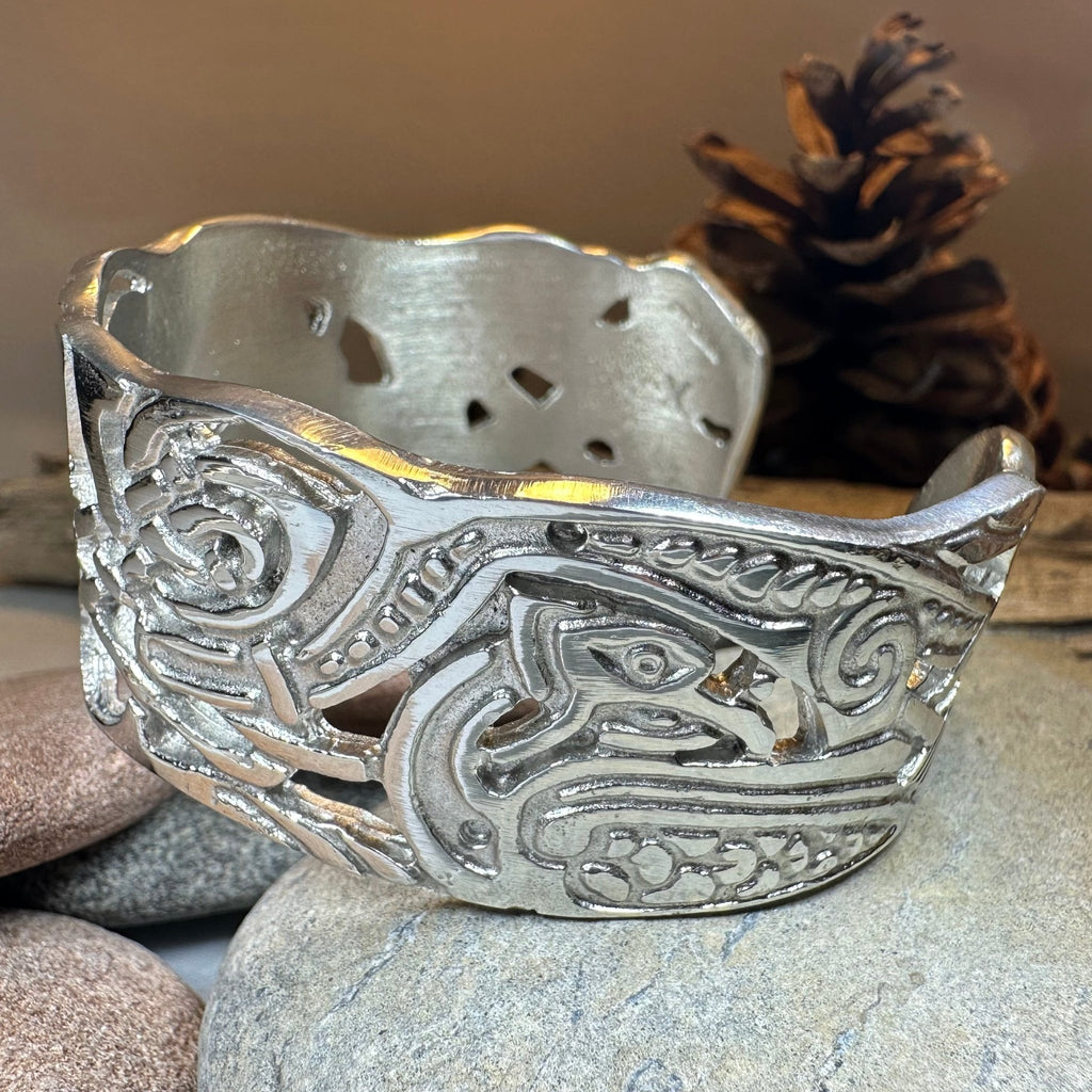 Book of Kells Celtic Knot Cuff Bracelet - Handmade in Scotland Cuff Bracelet La Vie Bien Book of Kells Celtic Knot Cuff Bracelet - Handmade in Scotland