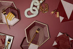 Bordeaux - Maroon Chain Link Cocktail Paper Napkins by Harlow & Grey