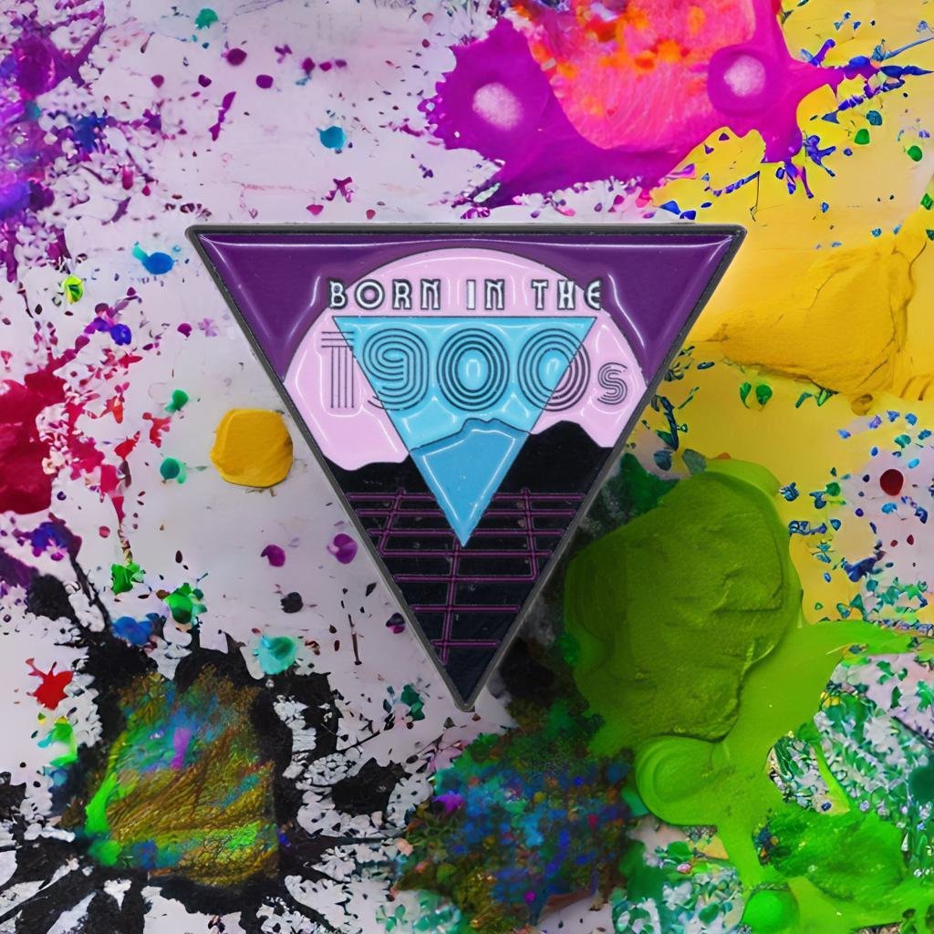 Born in the 1900s Enamel Pin - '80s Vibes Millennial Brooches & Lapel Pins La Vie Bien Born in the 1900s Enamel Pin - '80s Vibes Millennial
