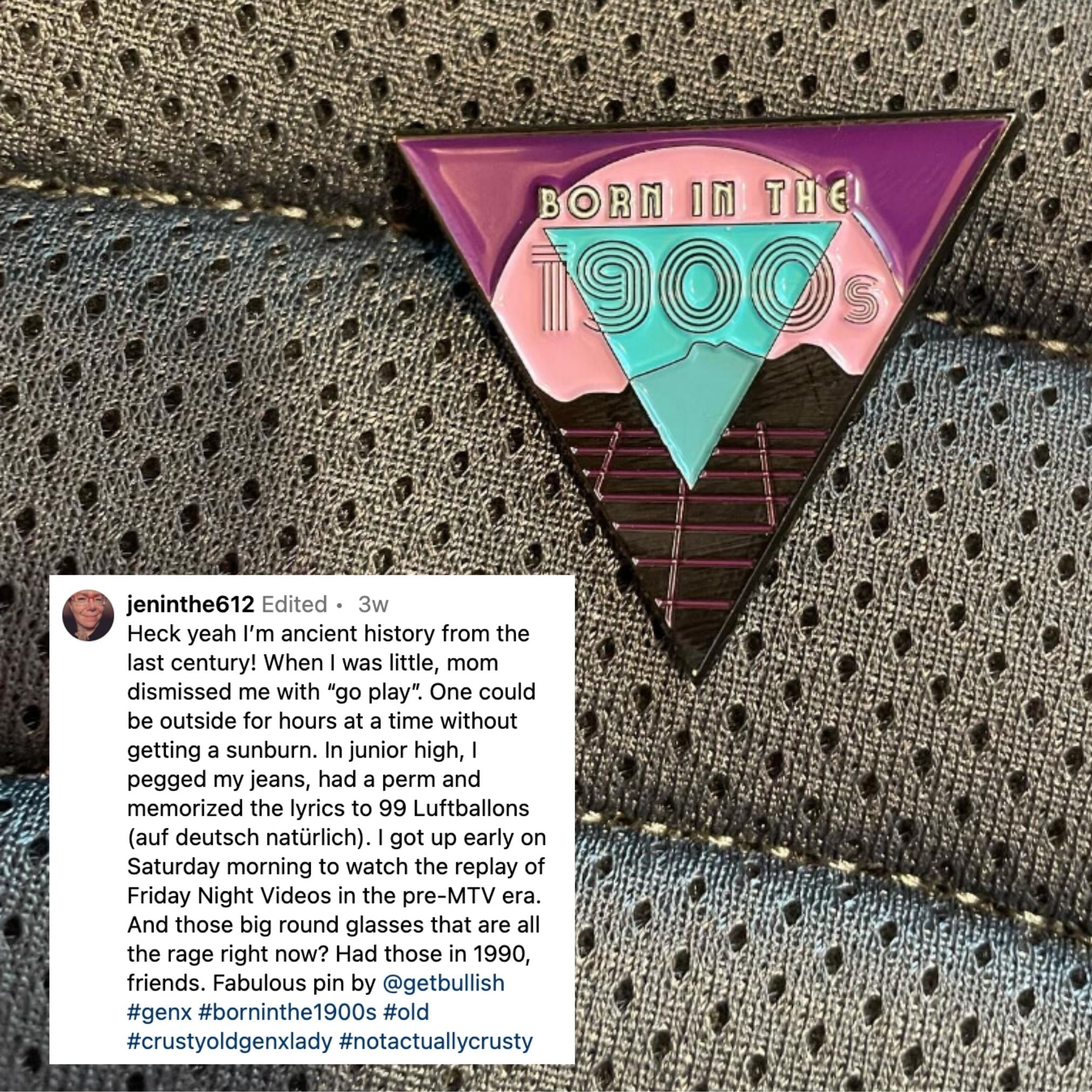 Born in the 1900s Enamel Pin - '80s Vibes Millennial Brooches & Lapel Pins La Vie Bien Born in the 1900s Enamel Pin - '80s Vibes Millennial