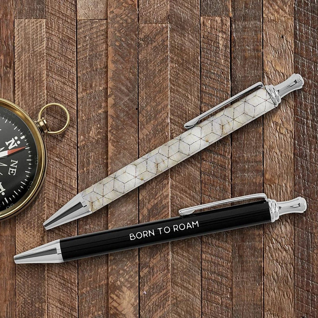 Born to Roam Pen Set | Set of 2 Giftable Pens in Box | Refillable by The Bullish Store