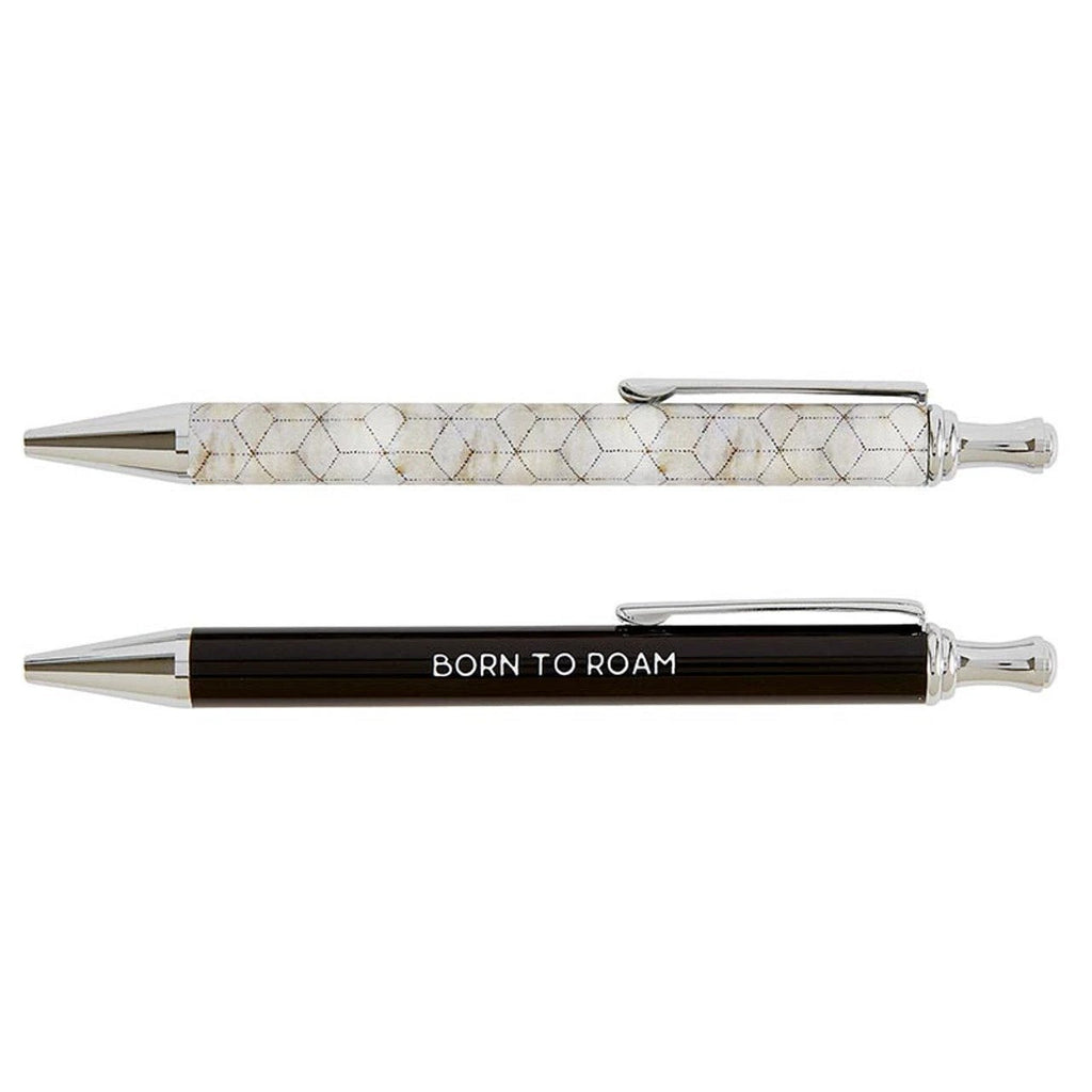 Born to Roam Pen Set | Set of 2 Giftable Pens in Box | Refillable by The Bullish Store
