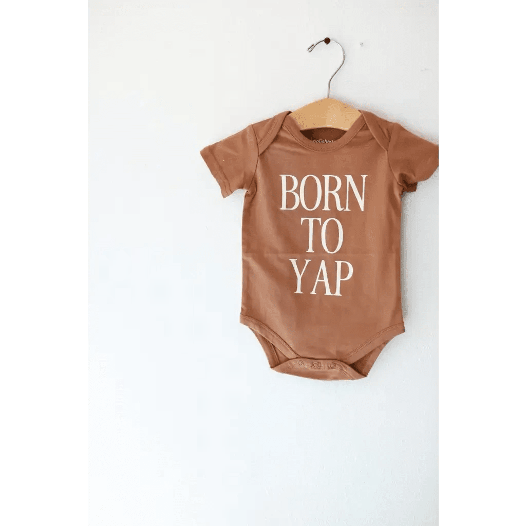Born to Yap Organic Cotton Baby Onesie