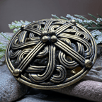 Borre Viking Brooch - Bronze Historical Reproduction Pin Brooch La Vie Bien Borre Viking Brooch - Bronze Historical Reproduction Pin