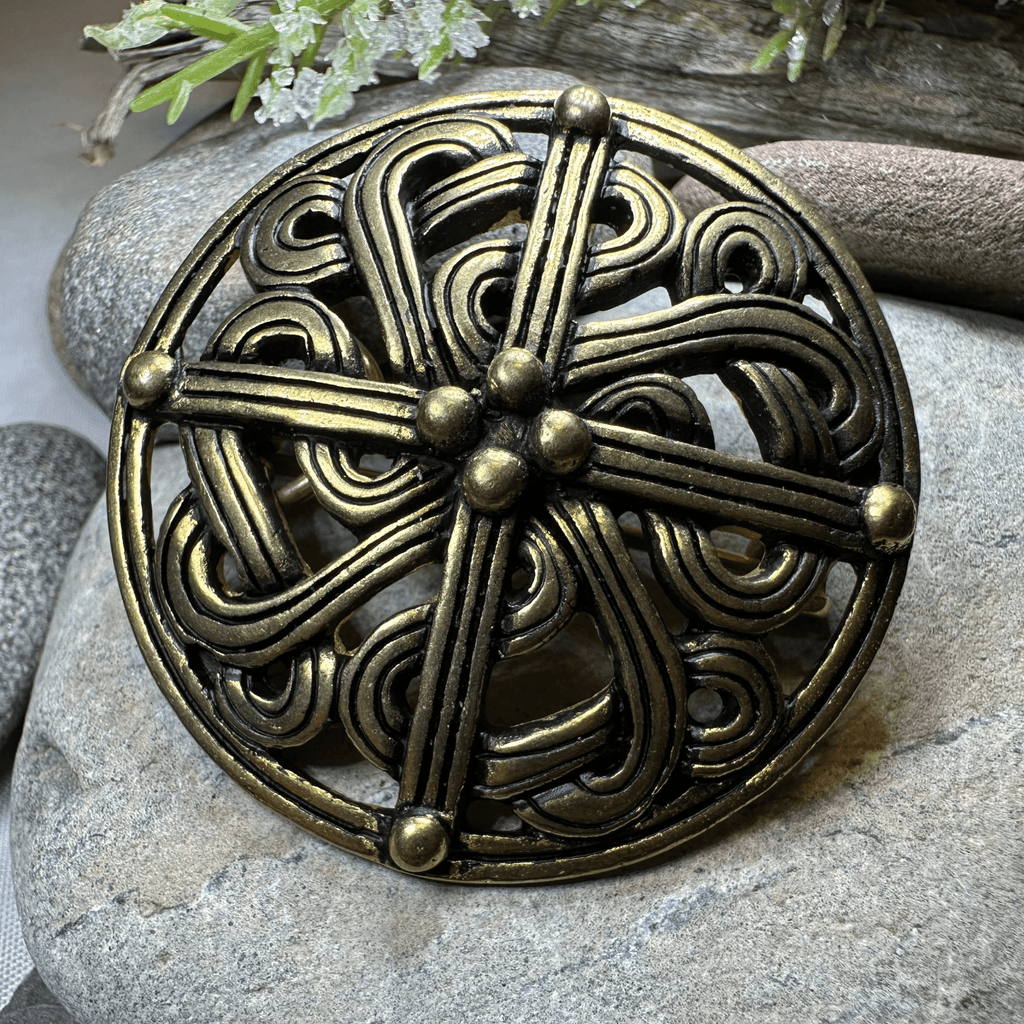 Borre Viking Brooch - Bronze Historical Reproduction Pin Brooch La Vie Bien Borre Viking Brooch - Bronze Historical Reproduction Pin