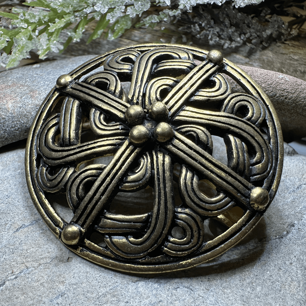Borre Viking Brooch - Bronze Historical Reproduction Pin Brooch La Vie Bien Borre Viking Brooch - Bronze Historical Reproduction Pin