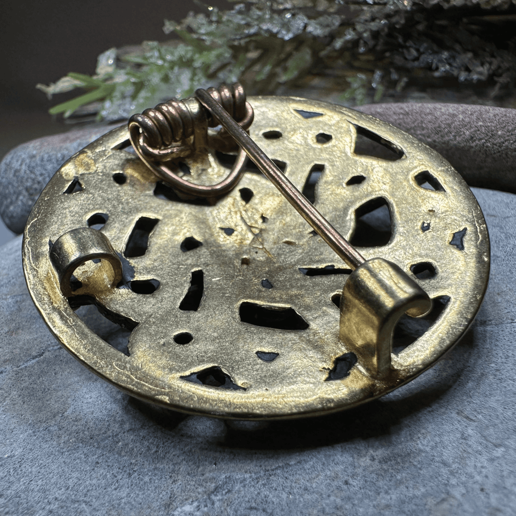 Borre Viking Brooch - Bronze Historical Reproduction Pin Brooch La Vie Bien Borre Viking Brooch - Bronze Historical Reproduction Pin