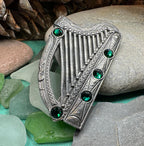 Boru Celtic Harp Brooch - Irish Jewelry Brooch La Vie Bien Boru Celtic Harp Brooch - Irish Jewelry