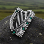 Boru Celtic Harp Brooch - Irish Jewelry Brooch La Vie Bien Boru Celtic Harp Brooch - Irish Jewelry