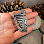 Boru Celtic Harp Brooch - Irish Jewelry Brooch La Vie Bien Boru Celtic Harp Brooch - Irish Jewelry