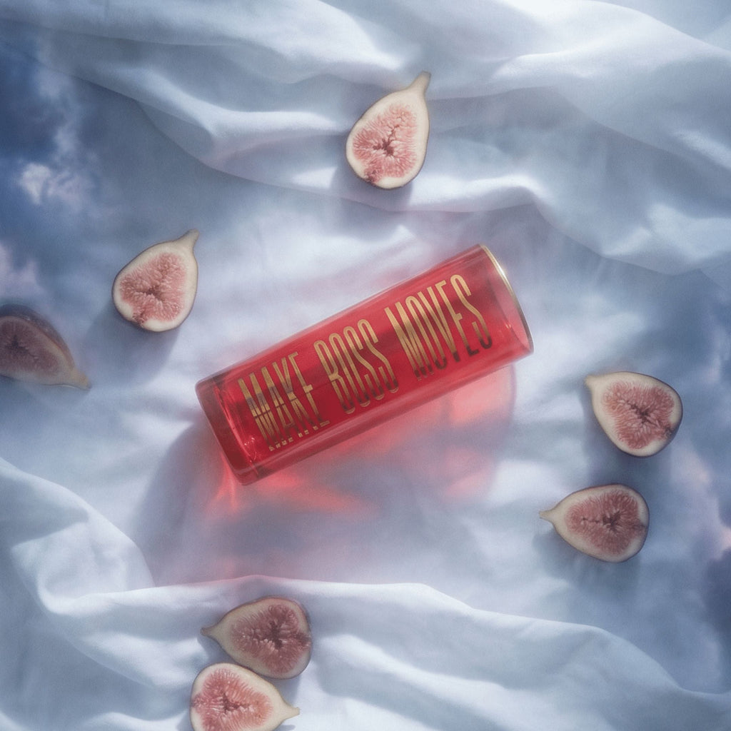 Make Boss Moves Collins Glass in Coral and Gold