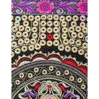 Botanica Embroidered Wristlet with PomPoms - Thailand Bags La Vie Bien Botanica Embroidered Wristlet with PomPoms - Thailand