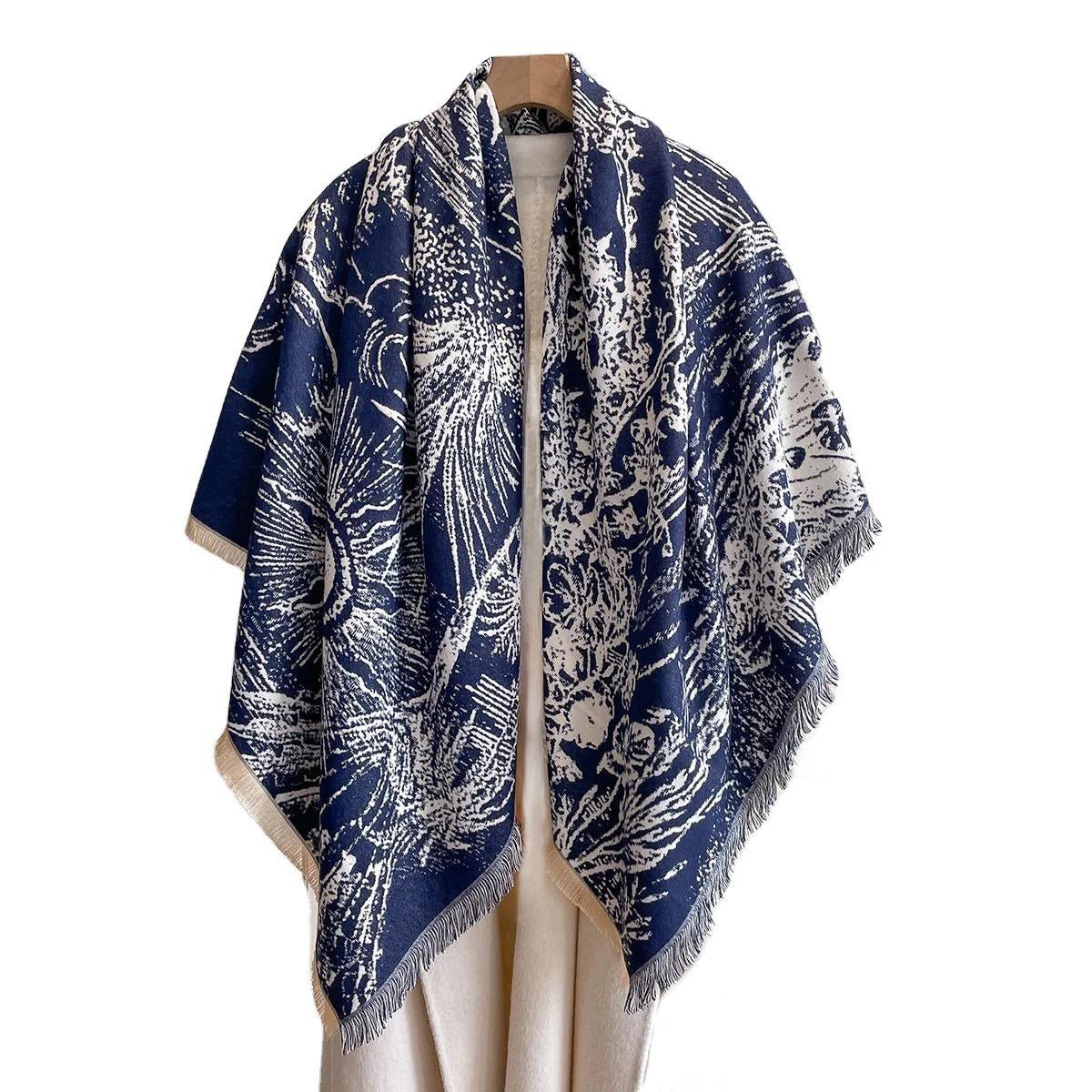Botanical Pattern Scarf Cashmere Scarf La Vie Bien Botanical Pattern Scarf