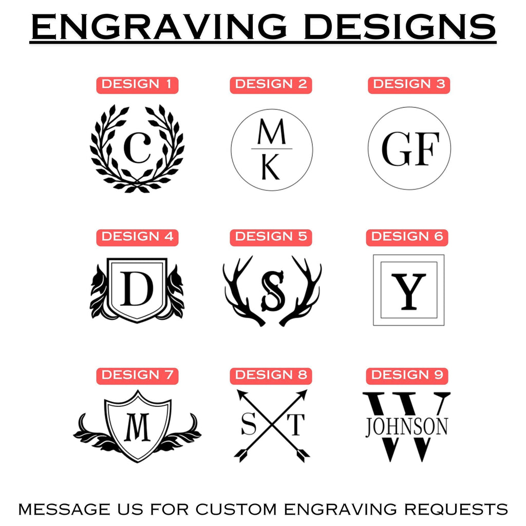 Bourbon Flight Board with Custom Engraving