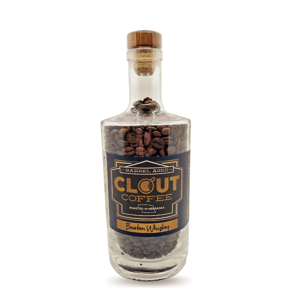 Bourbon Whiskey | Whole Bean Gift Bottle 10oz by Clout Coffee