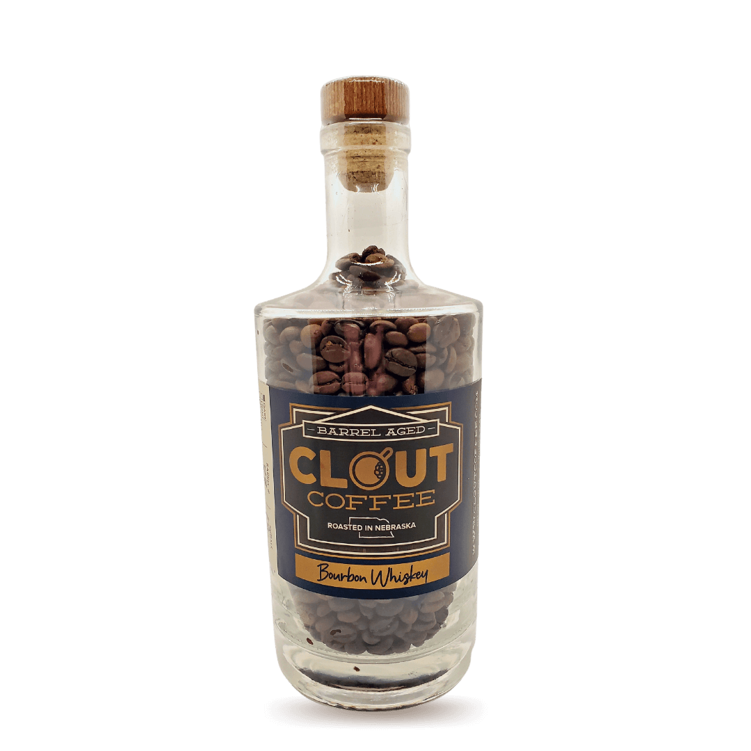 Bourbon Whiskey | Whole Bean Gift Bottle 10oz by Clout Coffee