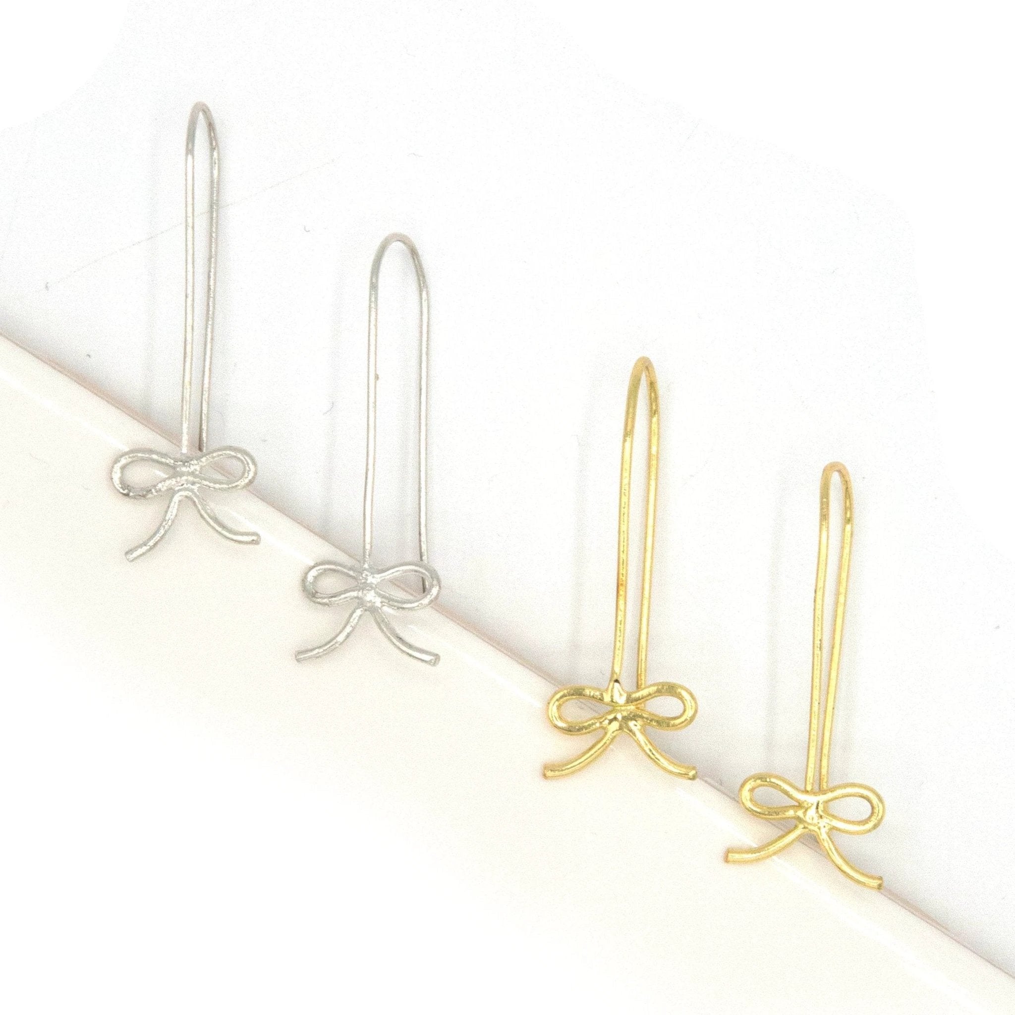 Bow Drop Earrings by Fair Anita