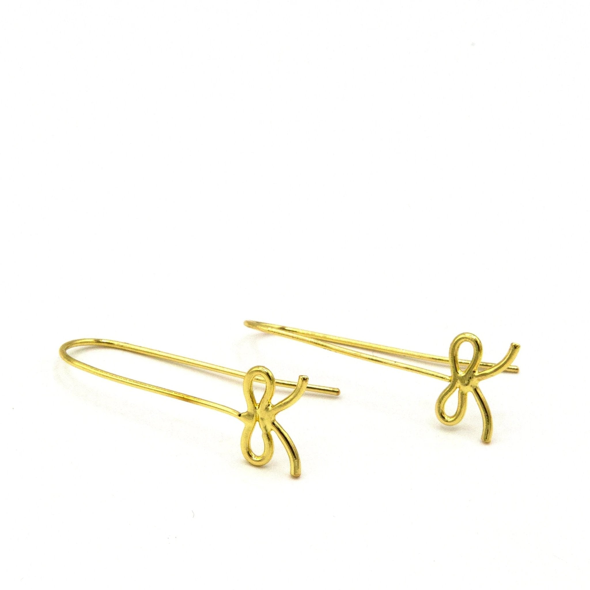 Bow Drop Earrings by Fair Anita
