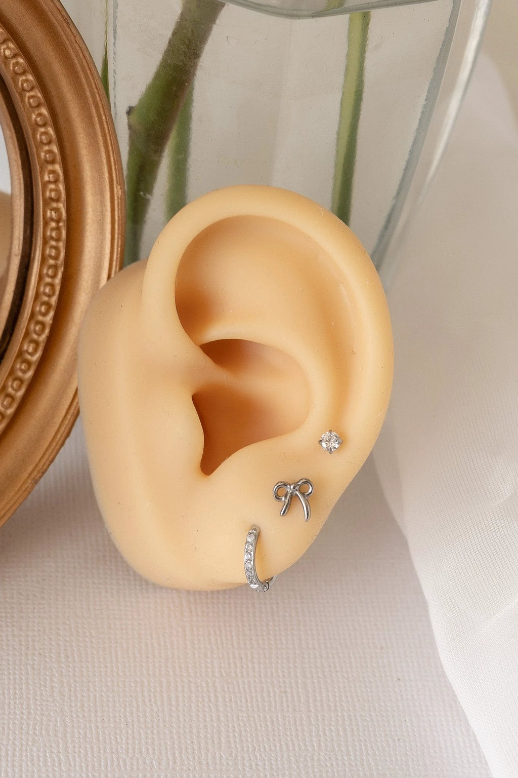 Bow Flat Back Stud 2.0 by Rose & Clay