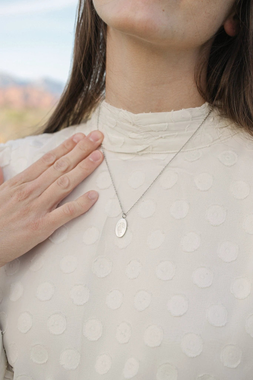 Bow Pendant Necklace by Rose & Clay