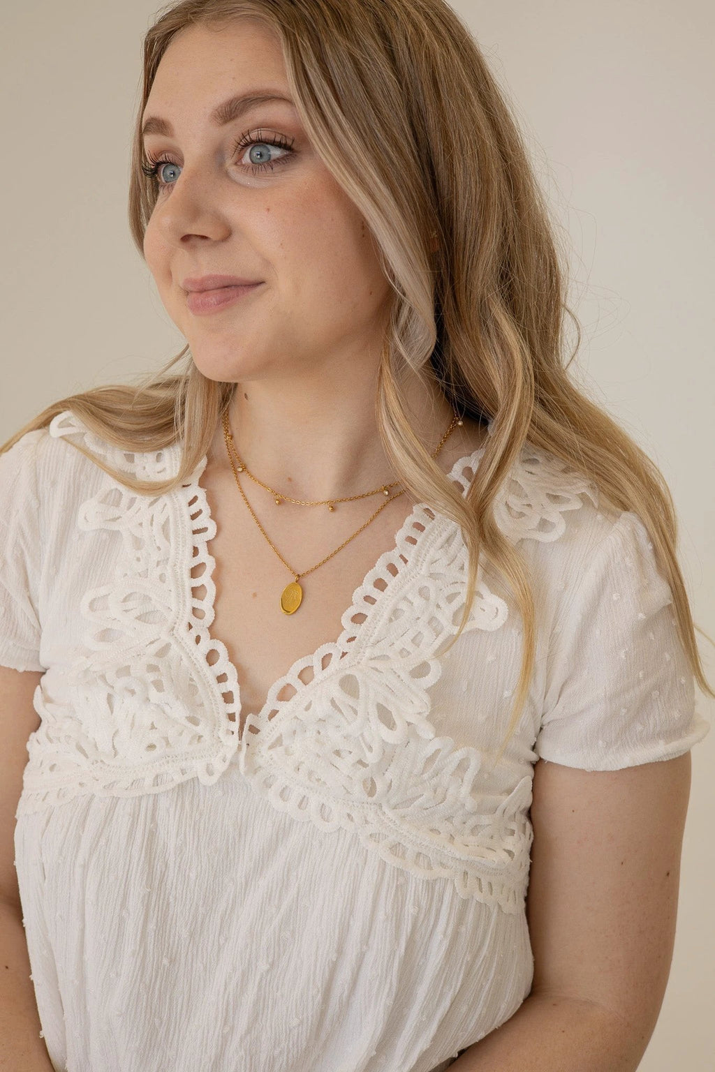 Bow Pendant Necklace by Rose & Clay