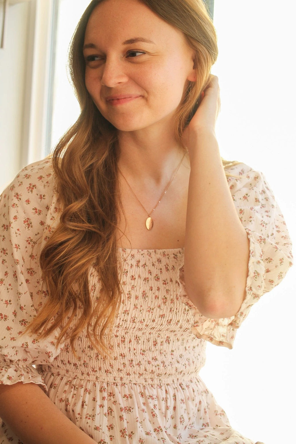 Bow Pendant Necklace by Rose & Clay
