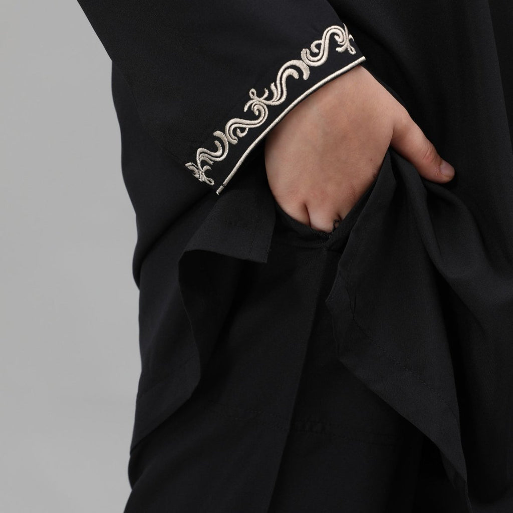 Boys Black Embroidered Tunic & Pants Set (MKB021) La Vie Bien Boys Black Embroidered Tunic & Pants Set (MKB021)