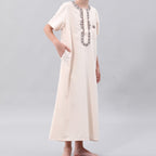 Boys' Embroidered Thobe with Chest Pocket(MKB026)