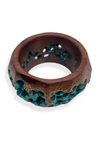 Turquoise Wood Bracelet