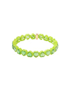 Bracelet - Candy Gem Heart Lime
