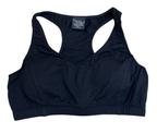 New Women's Bamboo Padded Sports Bra in Black by Spun Bamboo