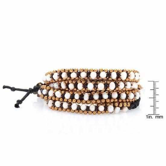 Brass Bead Five Wrap Bracelet - Thailand Bracelets La Vie Bien Brass Bead Five Wrap Bracelet - Thailand