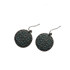 Brass Boho Chic Round Drop Earrings by The Bullish Store