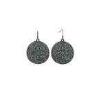 Brass Boho Chic Round Drop Earrings by The Bullish Store