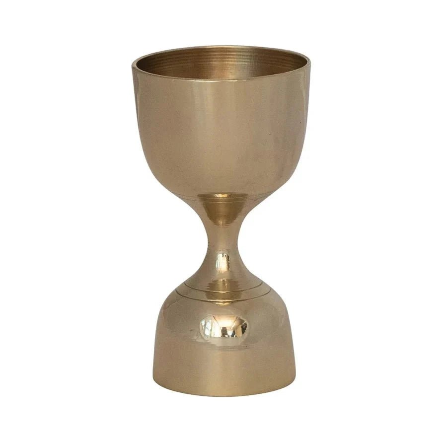 Brass Double Sided Cocktail Jigger by White Cliff Studio