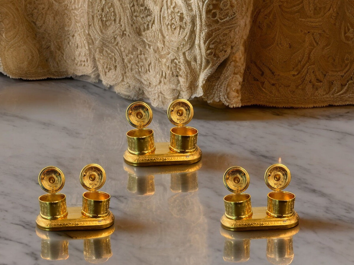 Brass Haldi Kumkum Holder Traditional Gifts La Vie Bien Brass Haldi Kumkum Holder