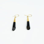 Brass Teardrop and Bone Earrings for Women - Shela Earrings La Vie Bien Brass Teardrop and Bone Earrings for Women - Shela
