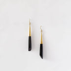 Brass Teardrop and Bone Earrings for Women - Shela Earrings La Vie Bien Brass Teardrop and Bone Earrings for Women - Shela