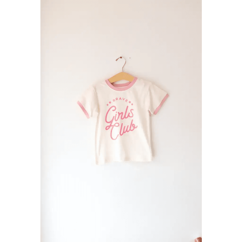 Brave Girls Club Ringer T-shirt by Polished Prints