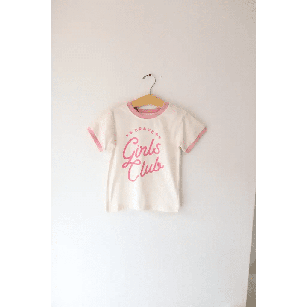 Brave Girls Club Ringer T-shirt by Polished Prints