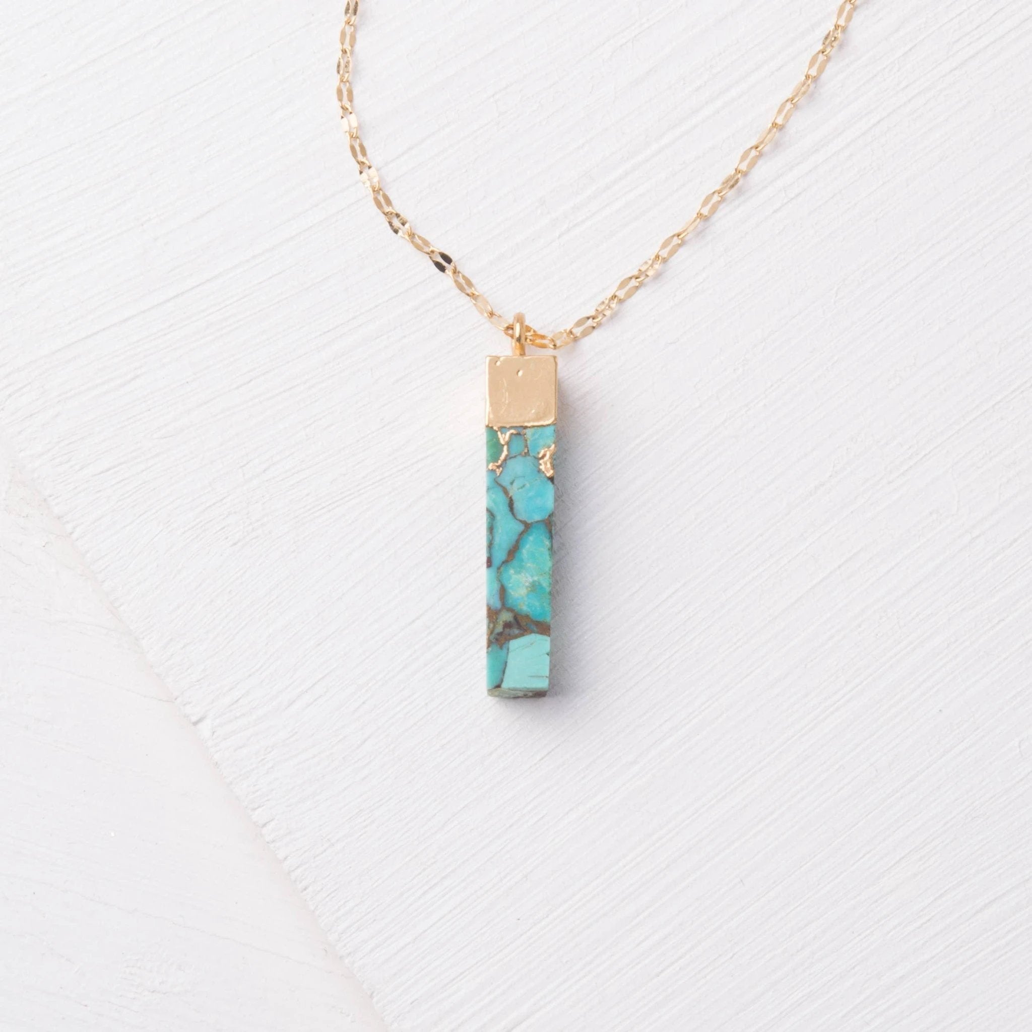 Brayden Turquoise Pendant Necklace by Ethical Trade Co