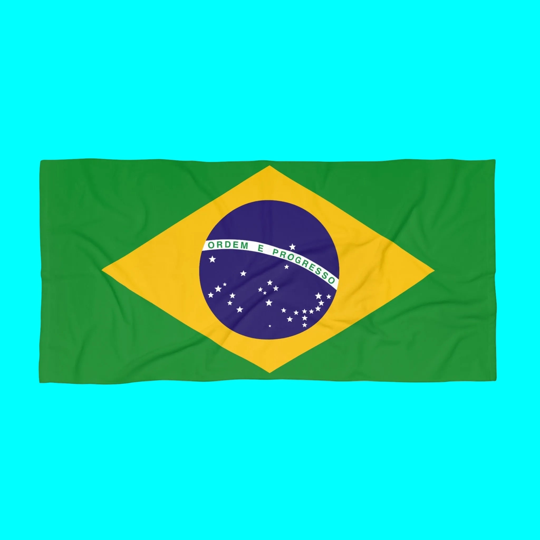 BRAZIL Flag Beach Towel | Quality & Long Lasting - 2 Sizes | Brazilian Pride | Gift for Brazilians Home Decor La Vie Bien BRAZIL Flag Beach Towel | Quality & Long Lasting - 2 Sizes | Brazilian Pride | Gift for Brazilians