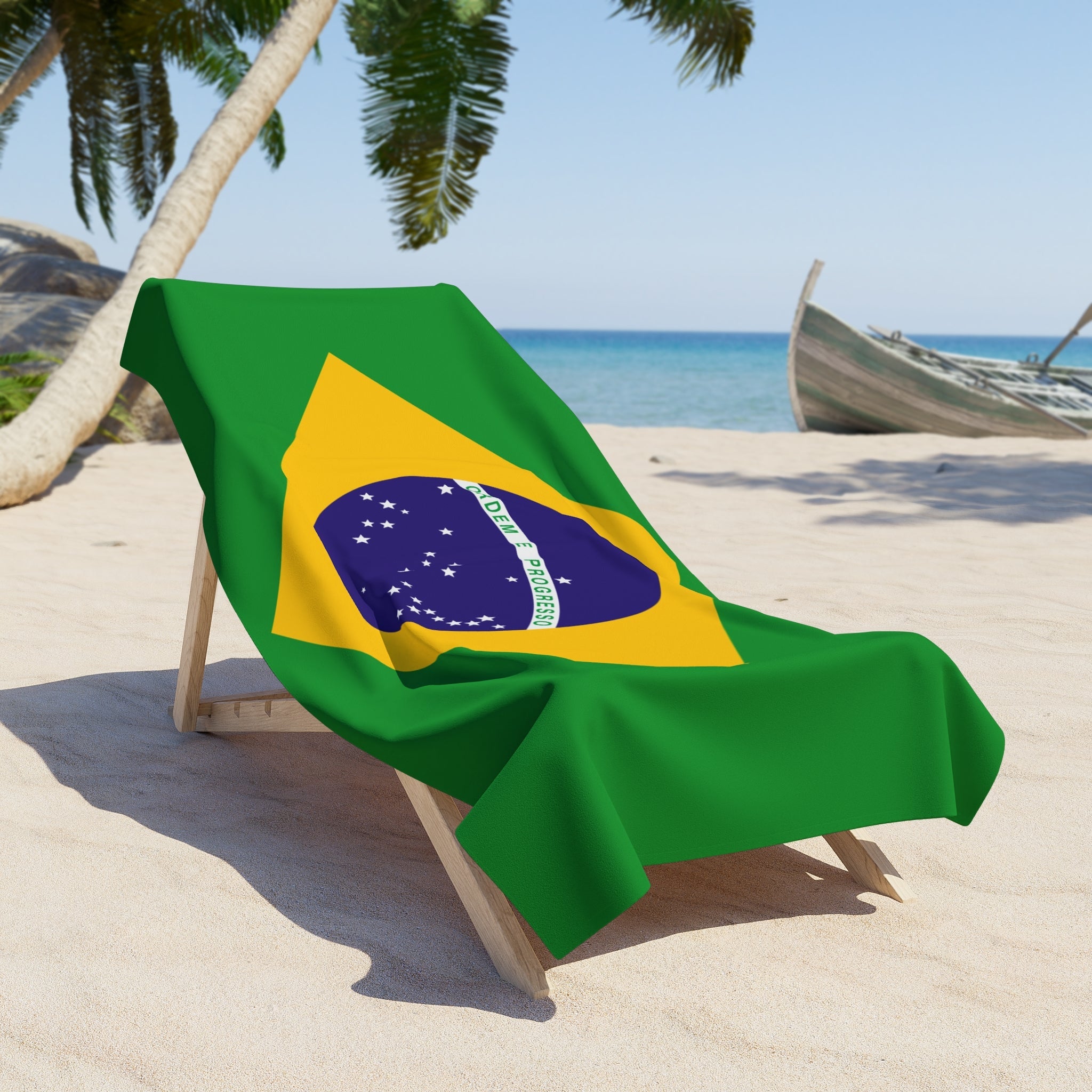 BRAZIL Flag Beach Towel | Quality & Long Lasting - 2 Sizes | Brazilian Pride | Gift for Brazilians Home Decor La Vie Bien BRAZIL Flag Beach Towel | Quality & Long Lasting - 2 Sizes | Brazilian Pride | Gift for Brazilians