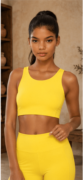 Breathe Easy Cut-Out Back Sports Bra – Lycra® Blend Clothing La Vie Bien Breathe Easy Cut-Out Back Sports Bra – Lycra® Blend