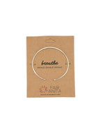 Breathe Quote Cuff by Fair Anita