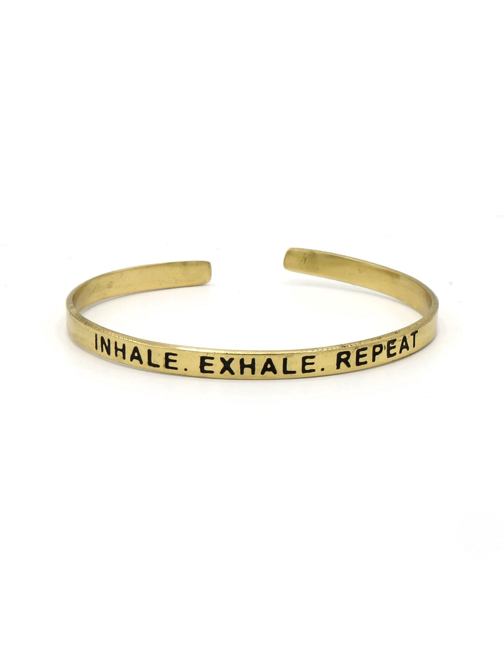Breathe Quote Cuff by Fair Anita