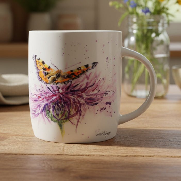 Bree Merryn Scottish Thistle & Butterfly Mug Gifts La Vie Bien Bree Merryn Scottish Thistle & Butterfly Mug